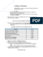 Components of The Balance of Payments