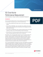 5G Over-The-Air Performance Measurement: and Evaluation Using Fieldfox Handheld Analyzers