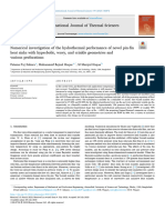 Numerical Investigation of The Hydrothermal Performance of Novel Pin-Fin