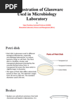 Demonstration of Glassware Used in Microbiology Laboratory