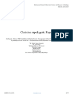 Christian Apologetic Paper