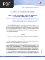 2.2.cursos, Oposiciones Y Concursos: Consejería de Presidencia, Justicia, Seguridad Y Simplificación Administrativa