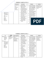 Nursing Care Plan No. 2: Cue Nursing Diagnosis Desired Outcome Intervention Rationale Evaluation