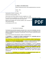 Direito Constitucional - Módulo I - Prof. Robério Nunes