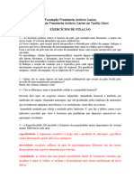 Exercícios Revisão Prova de 10