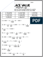 Decimal Place Value Worksheet - Student