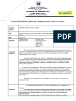 Basic Life Support, First Aid and Bandaging Activity Design 2023 For DRRM