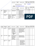 5 Liner Risk Assessment