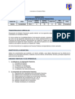 Reexpresión de Estados Financieros