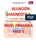 PROPUESTA 2 FASE 5. QUINTO Y SEXTO GRADO - Evaluación Diagnostica