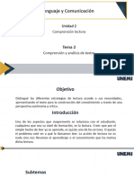 Presentación Unidad 2 Tema 2 - Lenguaje y Comunicación