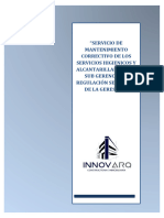 Informe Mantenimiento Correctivo de Los Servicios Higienicos de La Sub Gerencia - Innovarq