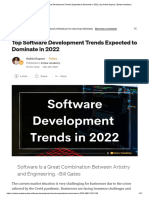 Top Software Development Trends Expected To Dominate in 2022 - by Ankita Kapoor - Enlear Academy