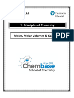 1.2 Moles, Molar Volume & Gas Laws