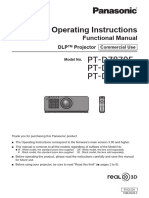 Panasonic Pt-Dx100 Ues Manual