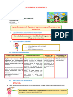 D3 A1 SESION CT. Aprendemos Sobre La Llegada de La Primavera y Su Influencia en Los Seres Vivos