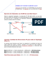 Ejercicio Subredes VLSM para Red Clase C