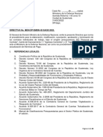 Directiva No. 45. Contratos Renglón 022. FF11 y FF31. 31AGO2022