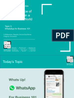 Whatsapp For Business 101 Slides