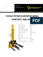 Ficha Técnica MONTACARGAS PORTATIL SME-0513