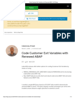 Code Customer Exit Variables With Renewed ABAP - SAP Blogs