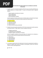 Ejercicios de Indicadores Segun Normas de Auditoria Operacional