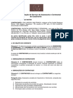 Contrato de Prestação de Serviço de Assessoria e Cerimonial de Casamento Livia e Thiago