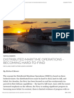 Distributed Maritime Operations - Becoming Hard-to-Find - Center For International Maritime Security