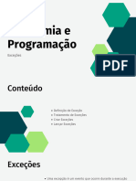 17 - Exceções - Algoritmia e Programação