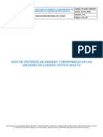 M-Gint-Gmp049 Guía de Criterios de Ingreso y Permanencia en Las Unidades de Cuidado Crítico Adulto