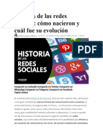 Historia de Las Redes Sociales