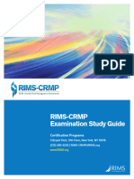 Rims CRMP Examination Study Guide