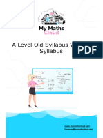 2) A Level Old Syllabus Vs New Syllabus