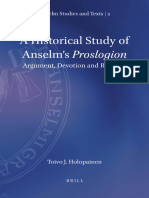 Ill - Historical Study of Anselm's Proslogion Argument, Devotion and Rhetoric, A.Jul.2020