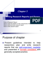 Writing Research Reports and Papers