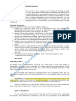 Lesson 6.1 Hypothesis Testing One Sample Test