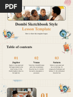 Dombi Sketchbook Style Lesson Template - Daily Learning - Coexistence by Slidesgo