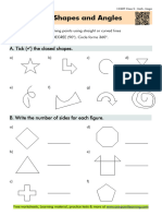 Class 5 Maths Chapter 2 Shapes and Angles Worksheet