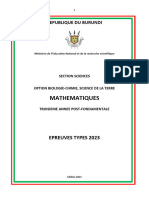 Questionnaire Maths 2023