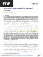 Is Esp A Materials and Teaching Led Movement