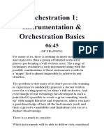 Orchestration 1 - Instrumentation & Orchestration Basics