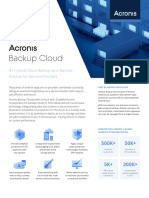 Acronis Backup Cloud - Datasheet