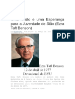 Uma Visão e Uma Esperança para A Juventude de Sião (Ezra Taft Benson)