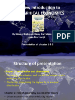 Geographical Economics - Presentation of Chapter 1 and 2 - by Michael Sleurink