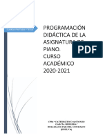 Programación Piano