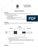 TD de L'Ue Phy 4408 Exercice 1