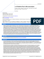 Spatial Temporal Analysis of Fieldwise Flow in Microvasculature