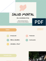 Salud Mental: en La Sociedad Actual