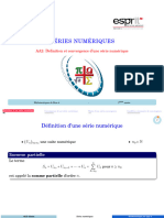 AA2-Définition Et Convergence D'une Série Numérique