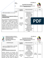 Plan de Evaluación de Regulación Jurídica de Las Relaciones Privadas (Ubv) Sección O2 4to Semestre